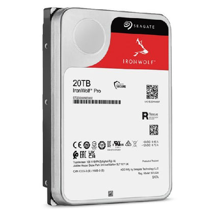 Seagate IronWolf Pro ST20000NT001 disco rigido interno 20 TB 7200 Giri/min 256 MB 3.5" [ST20000NT001]