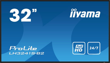iiyama LH3241S-B2 visualizzatore di messaggi Design chiosco 80 cm (31.5") LED 350 cd/m Full HD Nero 24/7 [LH3241S-B2]