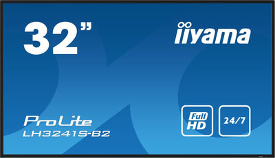 iiyama LH3241S-B2 visualizzatore di messaggi Design chiosco 80 cm (31.5") LED 350 cd/m Full HD Nero 24/7 [LH3241S-B2]