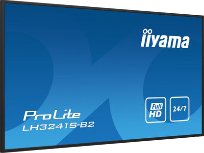 iiyama LH3241S-B2 visualizzatore di messaggi Design chiosco 80 cm (31.5") LED 350 cd/m Full HD Nero 24/7 [LH3241S-B2]