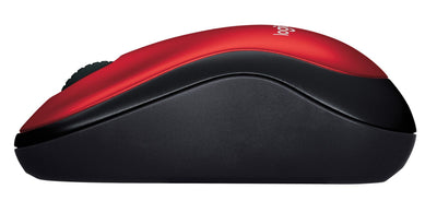 Logitech M185 mouse wireless (rosso) [910-002237]