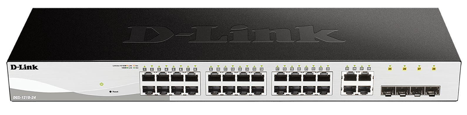 D-Link DGS-1210-24 Gestito L2 Gigabit Ethernet (10/100/1000) 1U Nero [DGS-1210-24] - ITPartners