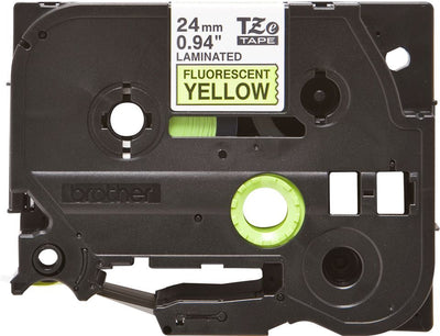 Brother TZE-C51 nastro per etichettatrice Nero su giallo fluorescente [TZEC51]
