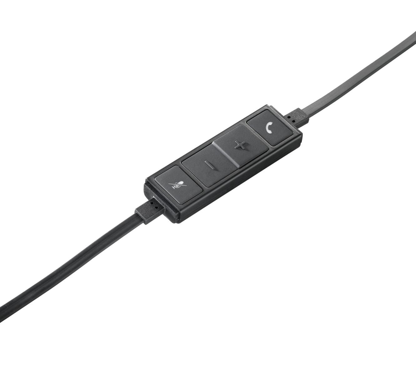 Logitech H650E Auricolare Cablato A Padiglione Ufficio USB tipo A Nero, Argento [981-000519]