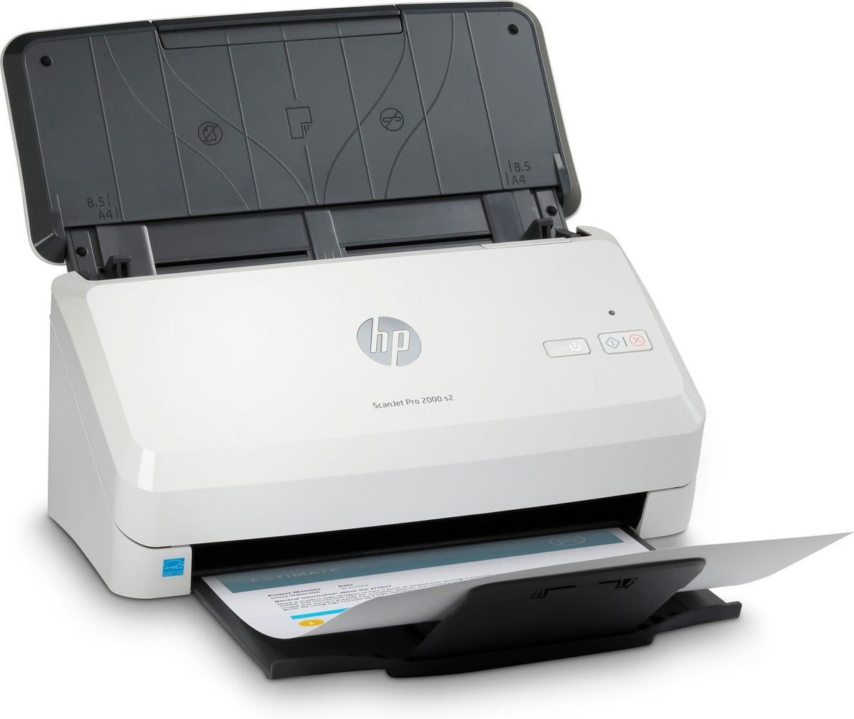 HP Scanjet Pro 2000 s2 Sheet-feed Scanner Scanner a foglio 600 x 600 DPI A4 Nero, Bianco [6FW06A#B19]