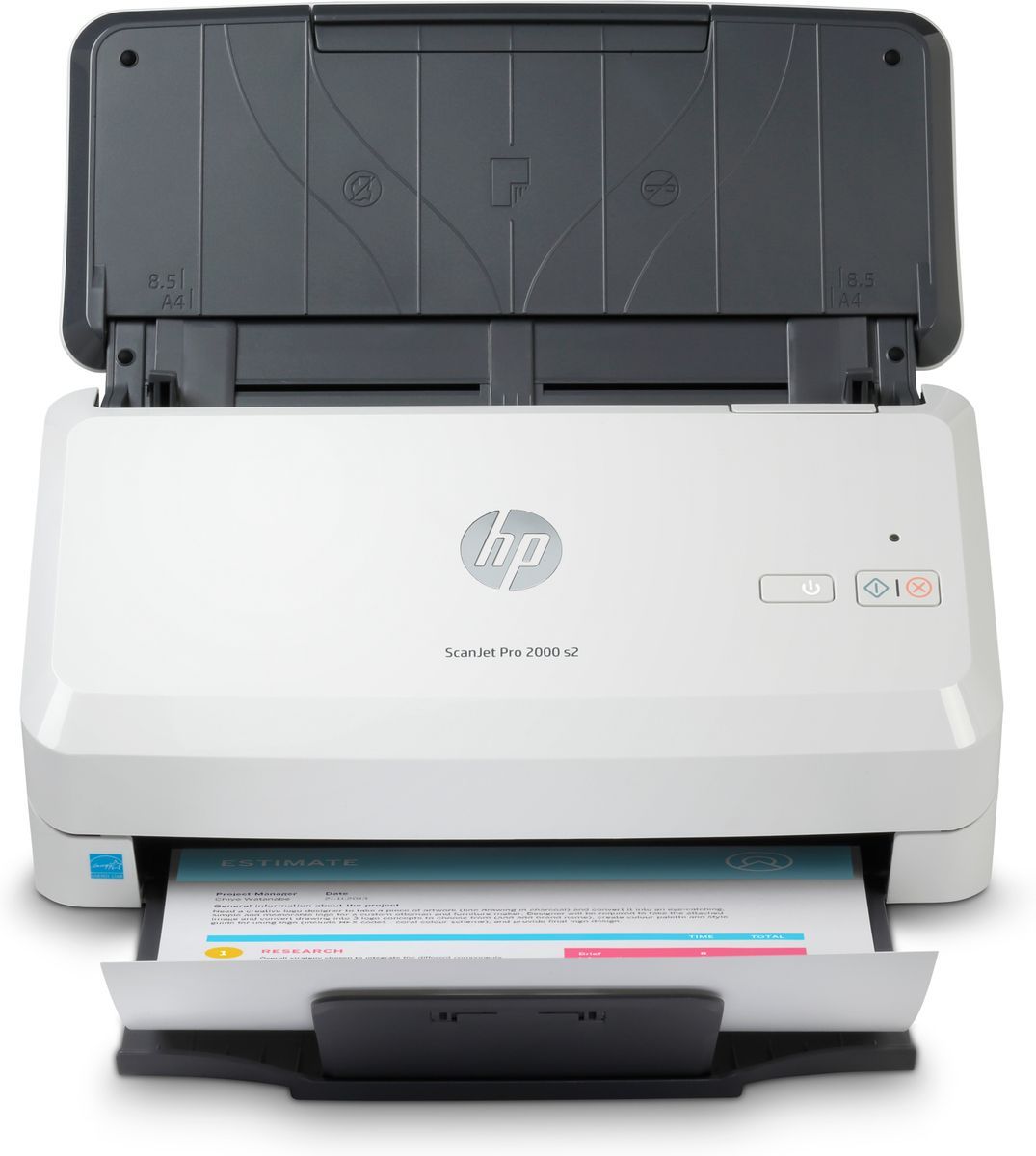 HP Scanjet Pro 2000 s2 Sheet-feed Scanner Scanner a foglio 600 x 600 DPI A4 Nero, Bianco [6FW06A#B19]