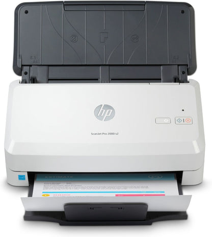 HP Scanjet Pro 2000 s2 Sheet-feed Scanner Scanner a foglio 600 x 600 DPI A4 Nero, Bianco [6FW06A#B19]