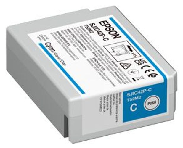 Epson SJIC42P-C cartuccia d'inchiostro 1 pz Originale Ciano [C13T52M240]
