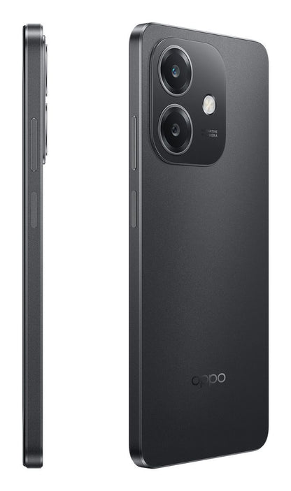 OPPO A40M Smartphone, Fotocamera AI 50MP, Selfie 5MP, Display 6.67 90HZ LCD HD+, 5100mAh, RAM 16 GB (8+8) + ROM 256GB, IP54, [Versione Italia], Sparkle Black [110010347676]