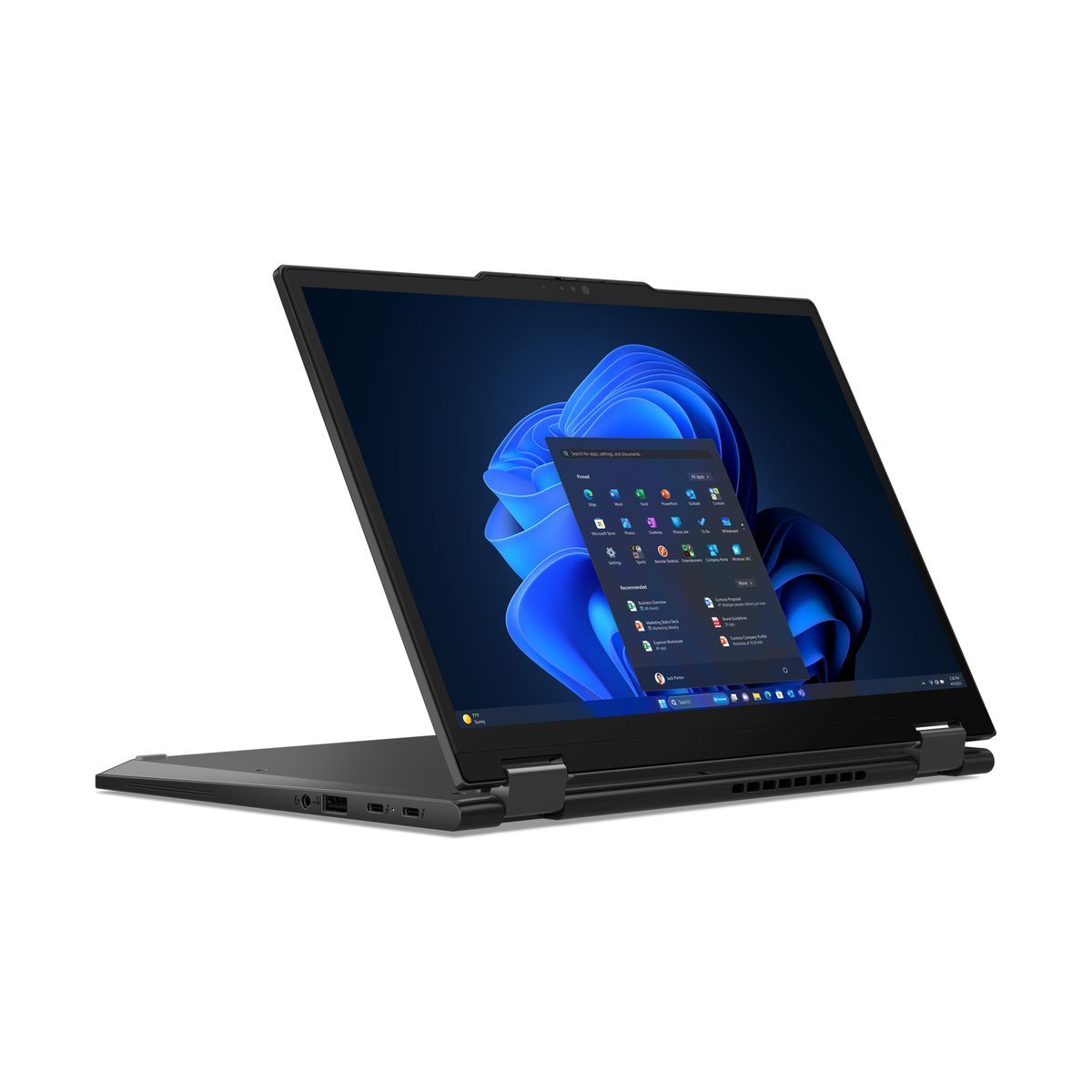 Lenovo ThinkPad X13 2-in-1 Intel Core Ultra 7 155U Ibrido (2 in 1) 33,8 cm (13.3") Touch screen WUXGA 16 GB LPDDR5x-SDRAM 512 GB SSD Wi-Fi 6E (802.11ax) Windows 11 Pro Nero [21LW001KIX]