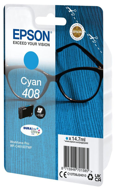 Epson Inchiostro ciano singolo DURABrite Ultra Occhiali 408 [C13T09J24010]