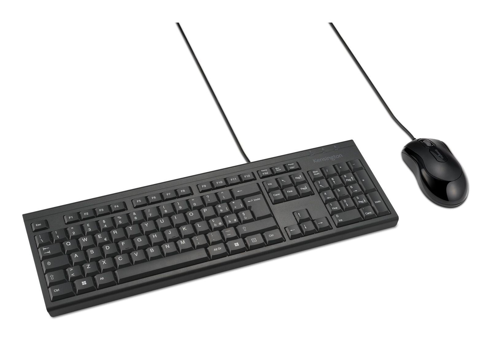 Kensington KM100 EQ tastiera Mouse incluso Ufficio USB QWERTY Italiano Nero [K75452IT]