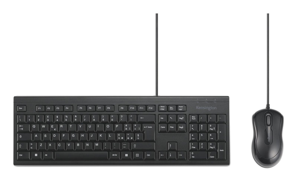 Kensington Set per desktop con cavo KM100 EQ [K75452IT]