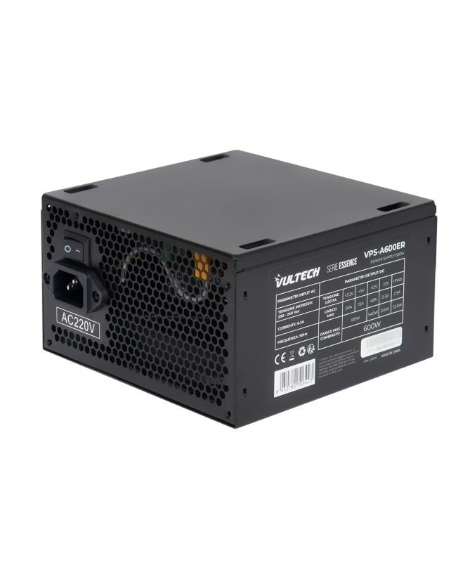 Vultech VPS-A600ER alimentatore per computer 600 W 24-pin ATX ATX Nero [VPS-A600ER]