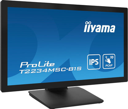 iiyama ProLite T2234MSC-B1S Monitor PC 54,6 cm (21.5") 1920 x 1080 Pixel Full HD Touch screen Nero [T2234MSC-B1S]