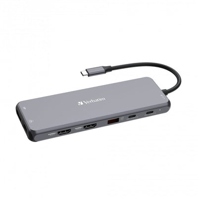 Verbatim CMH-13 USB tipo-C 10000 Mbit/s Argento [32153]