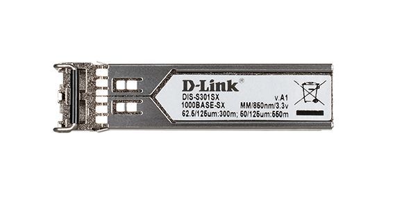 D-Link DISS301SX modulo del ricetrasmettitore di rete Fibra ottica 1000 Mbit/s mini-GBIC [DIS-S301SX]