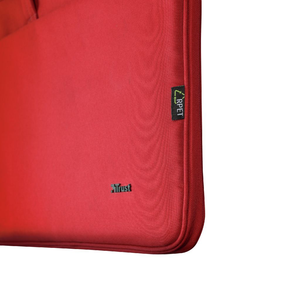 Trust Bologna Sottile borsa per laptop ecocompatibile, per laptop da 16 pollici - Rosso [24449]