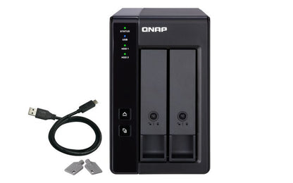 QNAP TR-002 contenitore di unità di archiviazione Box esterno HDD/SSD Nero 2.5/3.5" [TR-002]