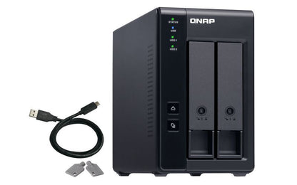 QNAP TR-002 contenitore di unità di archiviazione Box esterno HDD/SSD Nero 2.5/3.5" [TR-002]