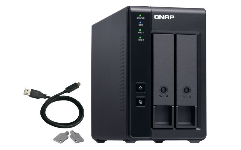 QNAP TR-002 contenitore di unità di archiviazione Box esterno HDD/SSD Nero 2.5/3.5" [TR-002]