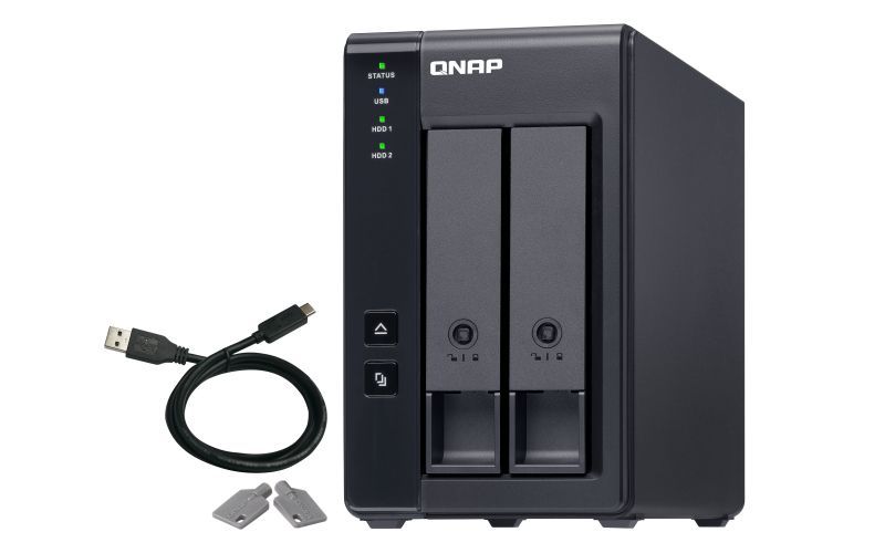 QNAP TR-002 contenitore di unità di archiviazione Box esterno HDD/SSD Nero 2.5/3.5" [TR-002]