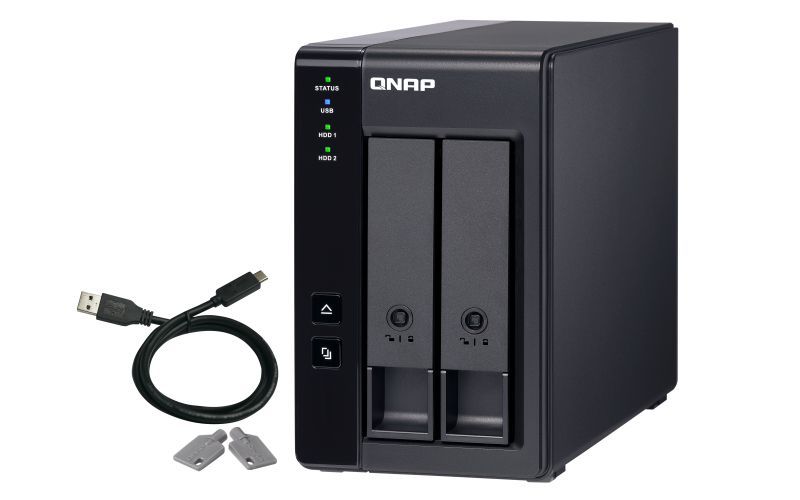 QNAP TR-002 contenitore di unità di archiviazione Box esterno HDD/SSD Nero 2.5/3.5" [TR-002]