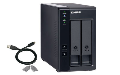 QNAP TR-002 contenitore di unità di archiviazione Box esterno HDD/SSD Nero 2.5/3.5" [TR-002]
