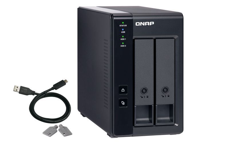 QNAP TR-002 contenitore di unità di archiviazione Box esterno HDD/SSD Nero 2.5/3.5" [TR-002]