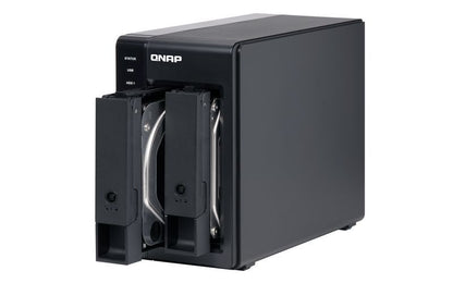 QNAP TR-002 contenitore di unità di archiviazione Box esterno HDD/SSD Nero 2.5/3.5" [TR-002]