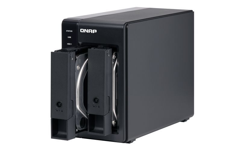 QNAP TR-002 contenitore di unità di archiviazione Box esterno HDD/SSD Nero 2.5/3.5" [TR-002]