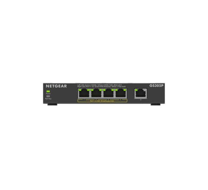 NETGEAR GS305Pv3 Non gestito Gigabit Ethernet (10/100/1000) Supporto Power over Ethernet (PoE) Nero [GS305P-300EUS]