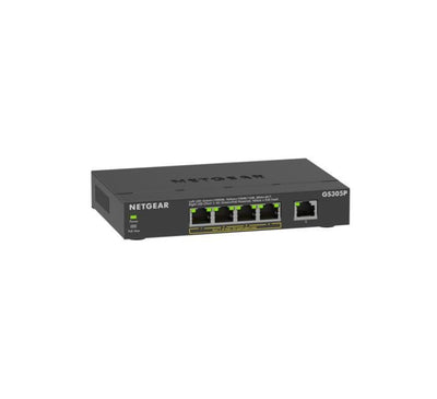 NETGEAR GS305Pv3 Non gestito Gigabit Ethernet (10/100/1000) Supporto Power over Ethernet (PoE) Nero [GS305P-300EUS]