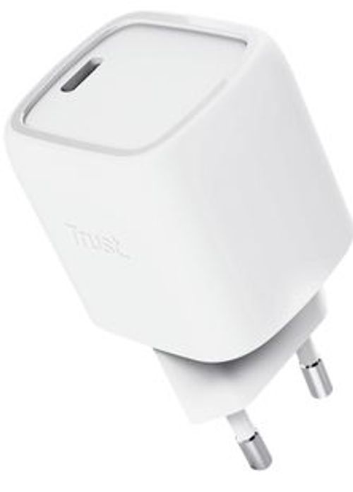 Trust Maxo Caricabatteria USB-C GaN da 30 W - Bianco EU [25520]