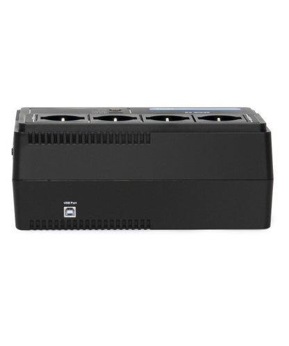 Vultech UPS700VA-XS - Gruppo di continuità 700VA 4x Bipasso/Schuko + 2x USB [UPS700VA-XS]