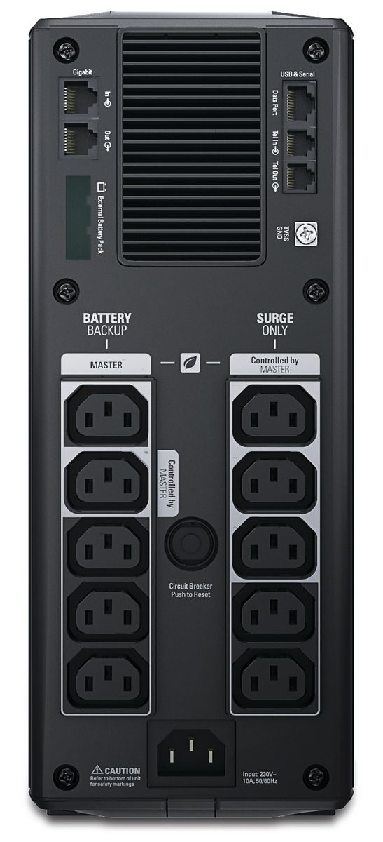 APC Back-UPS Pro gruppo di continuità (UPS) A linea interattiva 1,5 kVA 865 W 10 presa(e) AC [BR1500GI]