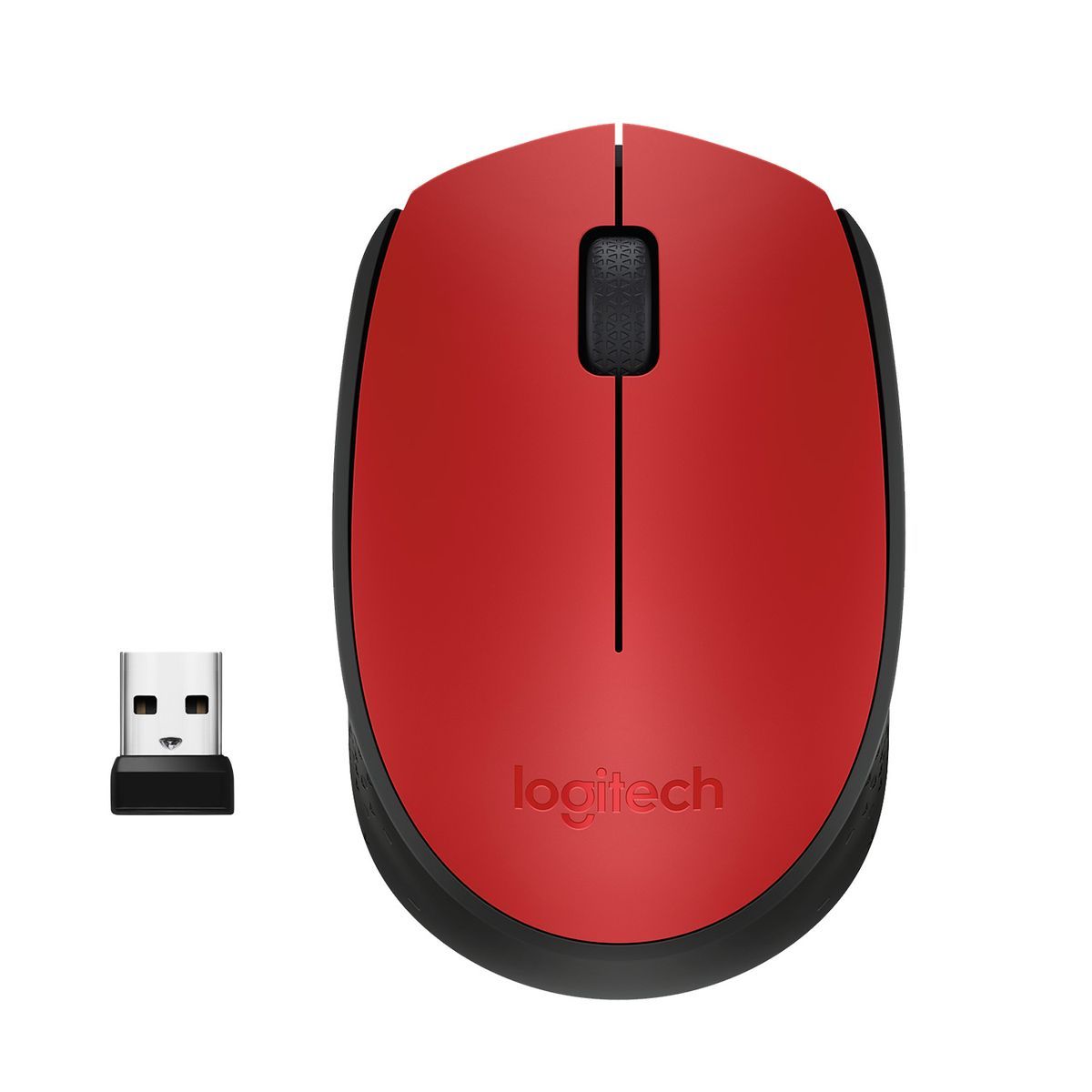 Logitech M171 mouse wireless (rosso) [910-004641]