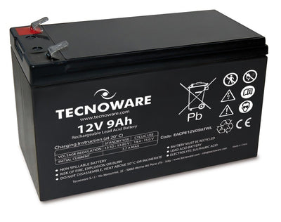 Tecnoware EACPE12V09ATWL batteria UPS Acido piombo (VRLA) 12 V 9 Ah [EACPE12V09ATWL]