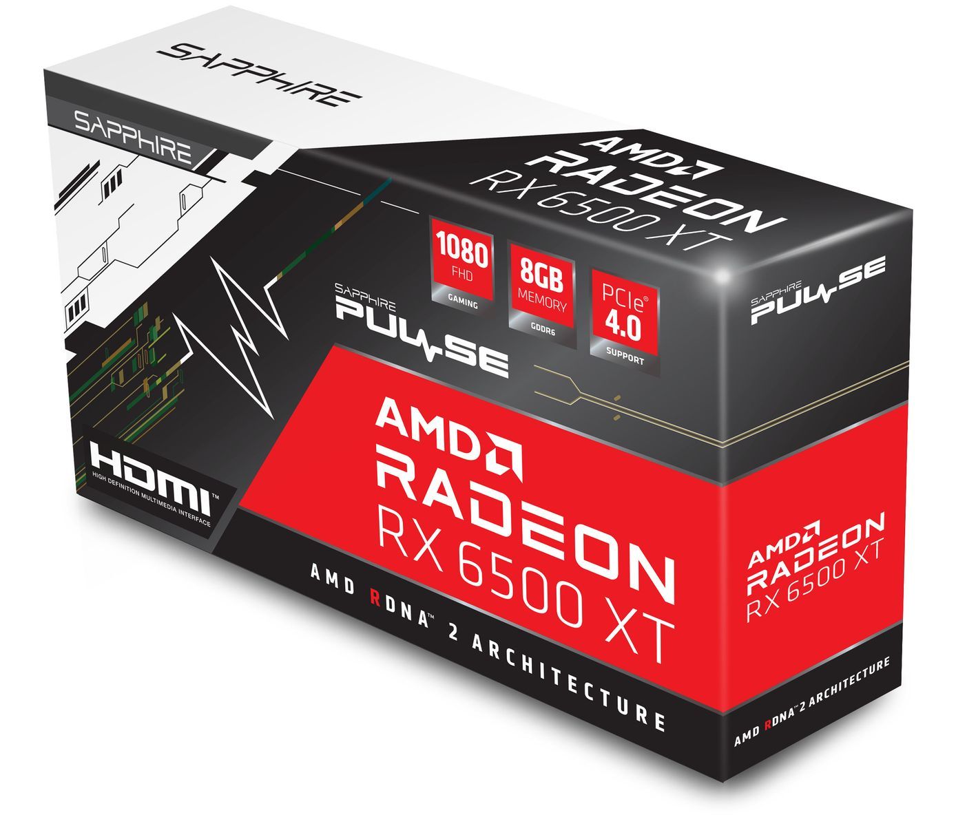 Sapphire PULSE Radeon RX 6500 XT AMD 8 GB GDDR6 [11314-08-20G]
