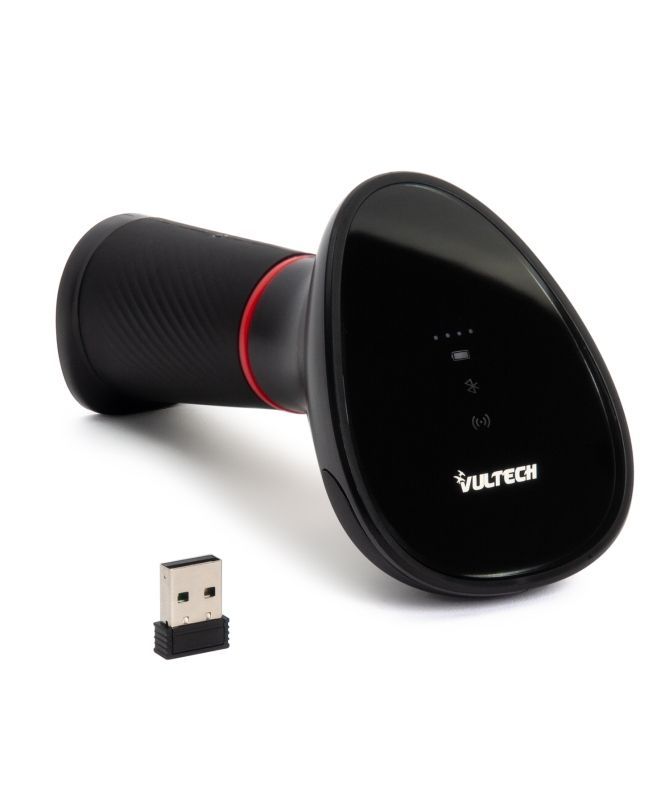 Vultech Barcode Scanner Wireless 2.4 Ghz E Bluetooth 1D 2D [BC-07MWBT]