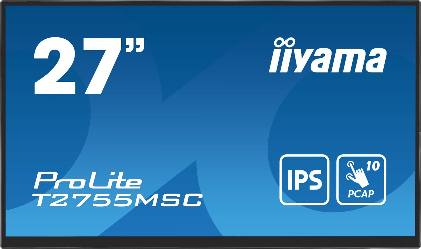 iiyama ProLite T2755MSC-B1 Monitor PC 68,6 cm (27") 1920 x 1080 Pixel Full HD LED Touch screen Da tavolo Nero [T2755MSC-B1]