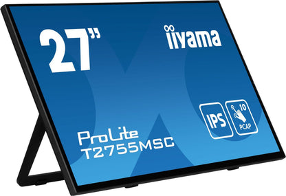 iiyama ProLite T2755MSC-B1 Monitor PC 68,6 cm (27") 1920 x 1080 Pixel Full HD LED Touch screen Da tavolo Nero [T2755MSC-B1]