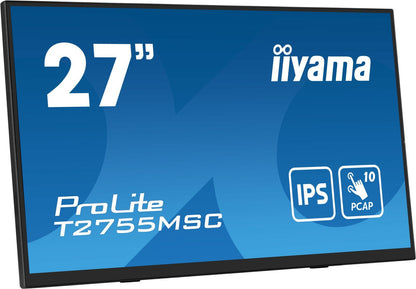 iiyama ProLite T2755MSC-B1 Monitor PC 68,6 cm (27") 1920 x 1080 Pixel Full HD LED Touch screen Da tavolo Nero [T2755MSC-B1]