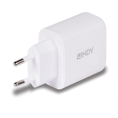 Lindy 73428 Caricabatterie per dispositivi mobili Universale Bianco AC Ricarica rapida Interno [LINDY73428]