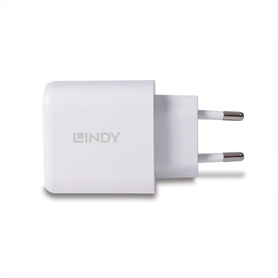 Lindy 73428 Caricabatterie per dispositivi mobili Universale Bianco AC Ricarica rapida Interno [LINDY73428]