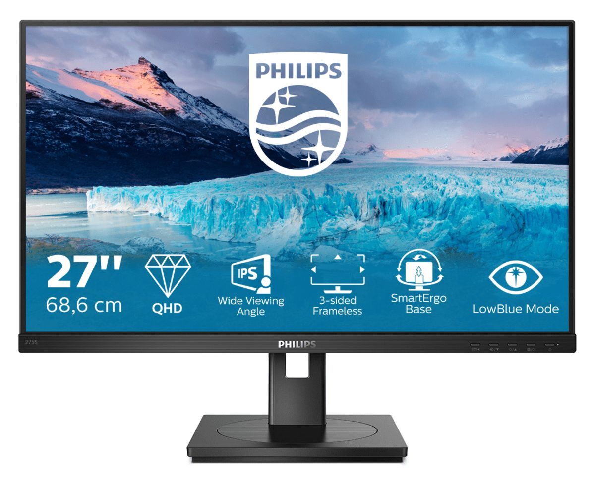 Philips S Line 275S1AE/00 Monitor PC 68,6 cm (27") 2560 x 1440 Pixel 2K Ultra HD LCD Nero [275S1AE/00]