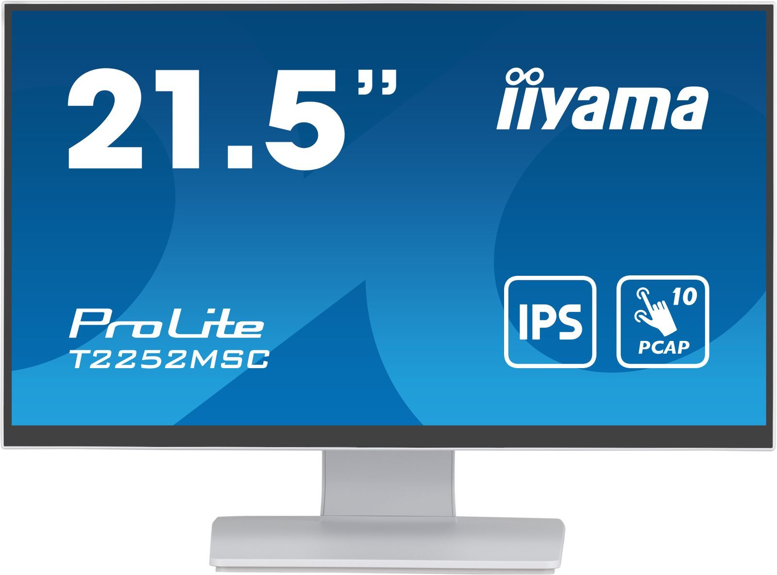 iiyama ProLite T2252MSC-W2 Monitor PC 54,6 cm (21.5") 1920 x 1080 Pixel Full HD LCD Touch screen Tavolo Bianco [T2252MSC-W2]