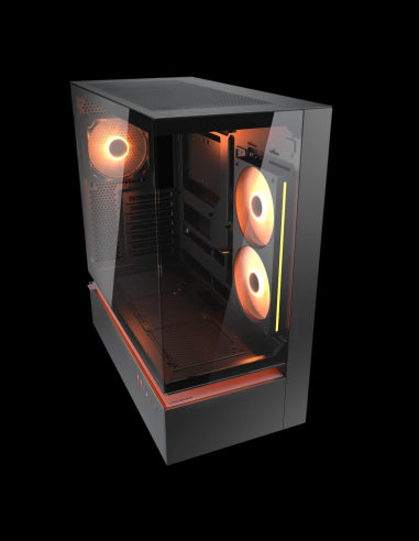 COUGAR CASE M.TOWER CFV235 TG 240 REV+120ARGB FAN RGB HUB SYNC LED STRIP [CGR-2DA4B]