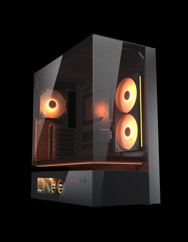 COUGAR CASE M.TOWER CFV235 VISION 9.16'' TG 240 REV+120ARGB FAN RGB H.syNC [CGR-2DA4B-V]