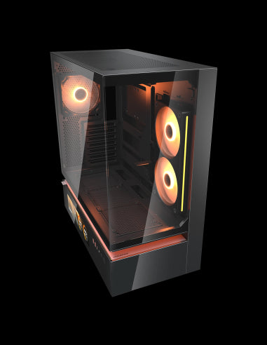 COUGAR CASE M.TOWER CFV235 VISION 9.16'' TG 240 REV+120ARGB FAN RGB H.syNC [CGR-2DA4B-V]